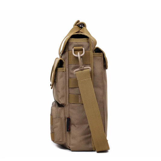 Softback tactical molle messenger shoulder bag with oxford and nylon materials - product image
