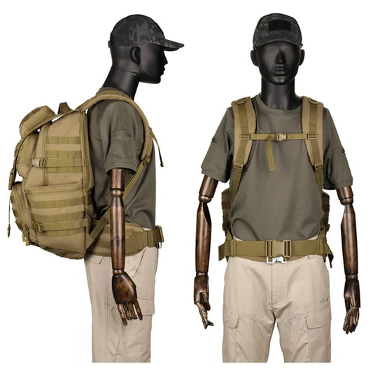 Softback tactical nylon sling bag with reflective strip, 30-40l capacity - product image