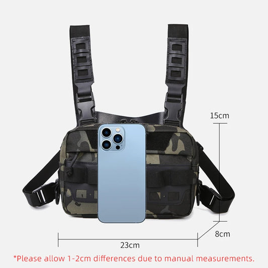 Softback tactical vest utility bag with multiple pockets and adjustable straps - product image