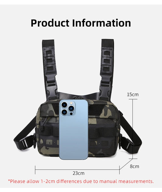 Softback tactical vest utility bag with multiple pockets and adjustable straps - product image