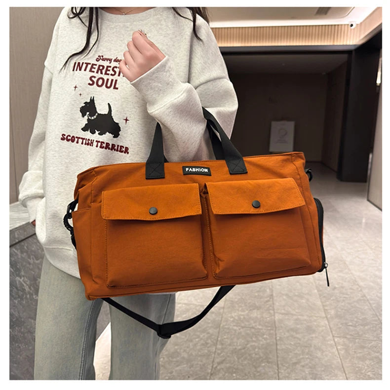 Sports duffel bag dry wet separation with shoe pack outdoor hiking camping handbag - product image