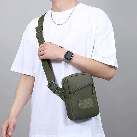 Tactical climbing chest bag nylon large storage multi-wear adjustable strap - product image