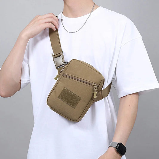 Tactical climbing chest bag nylon large storage multi-wear adjustable strap - product image