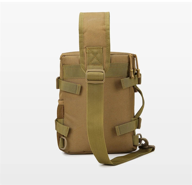 Tactical climbing chest bag oxford large capacity multi-wear adjustable strap - product image