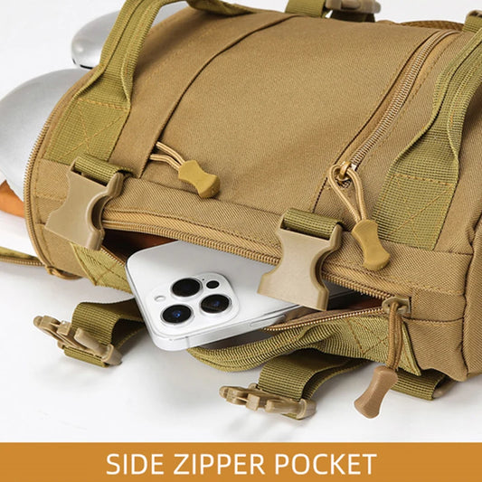 Tactical climbing chest bag oxford large capacity multi-wear adjustable strap - product image