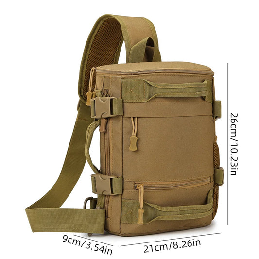 Tactical climbing chest bag oxford large capacity multi-wear adjustable strap - product image