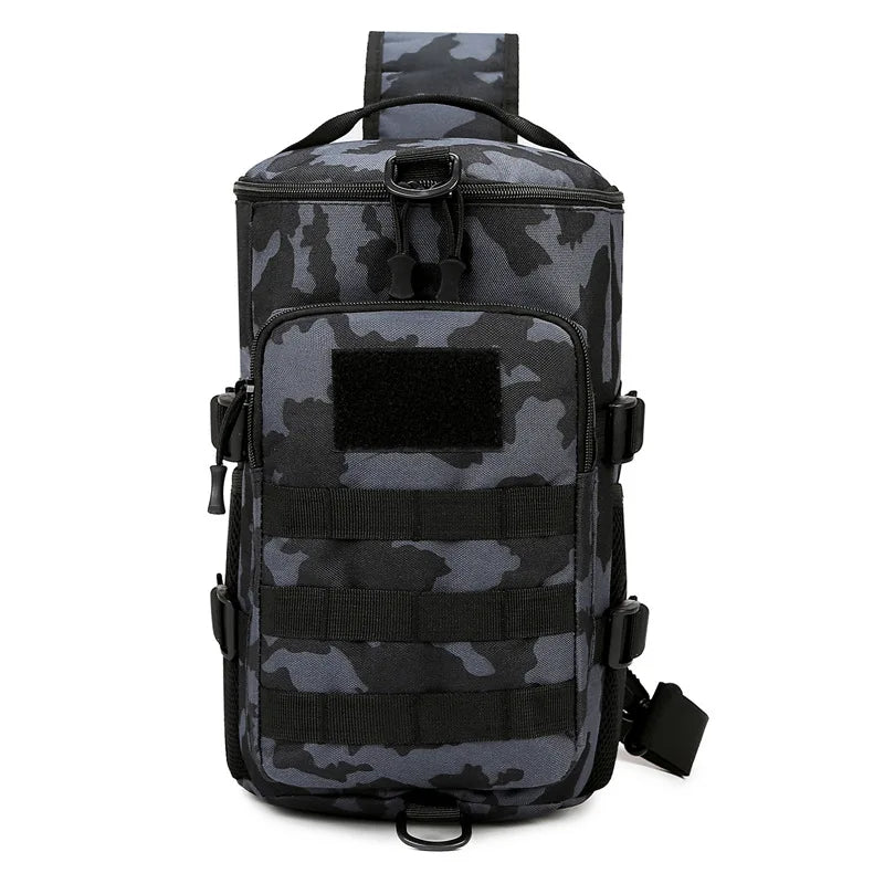 Tactical climbing chest bag oxford multi-pocket lightweight detachable strap - product image
