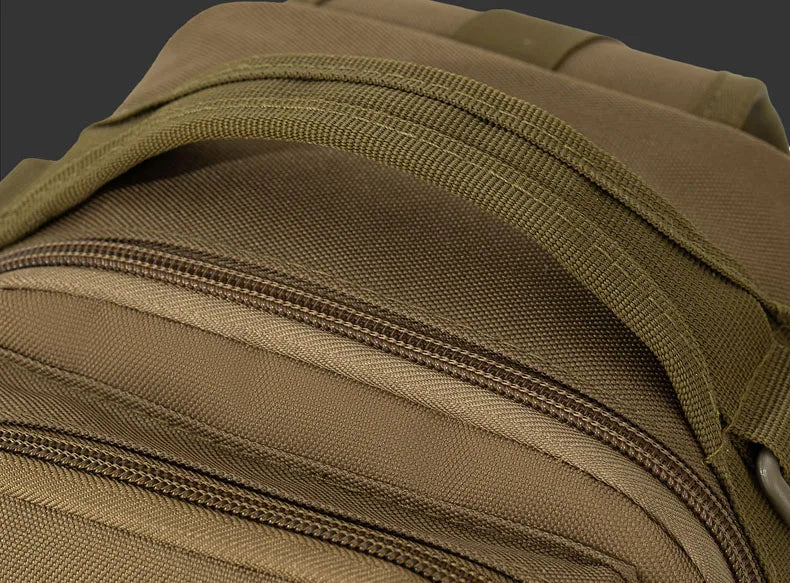 Tactical oxford chest bag large capacity molle system fishing rod holder - product image