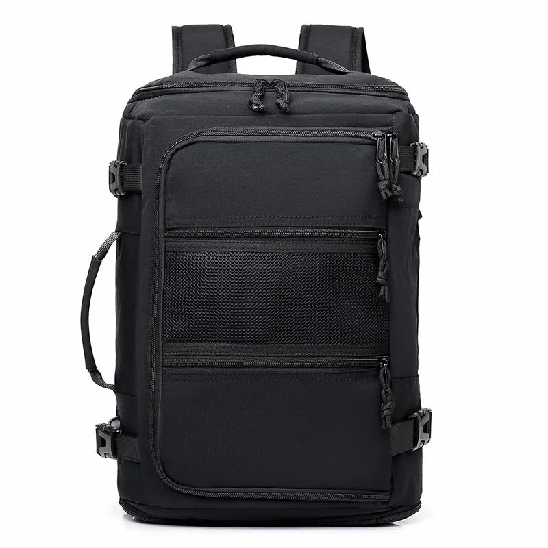 Terylene usb climbing backpack expandable shoe laptop compartments - product image