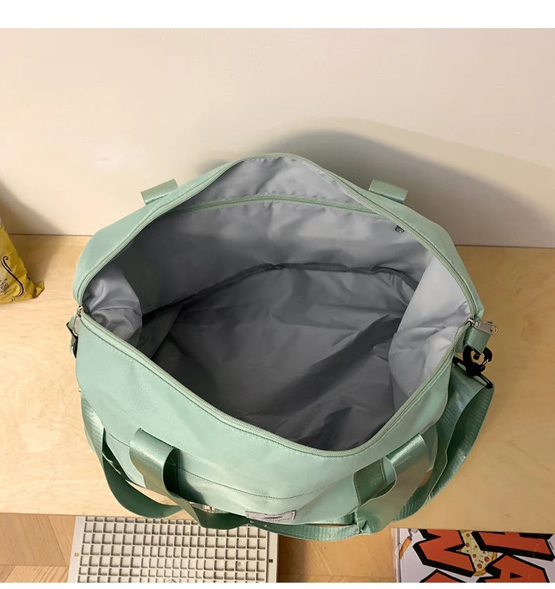 Three piece sports bag set with separate shoe compartment travel camping storage - product image