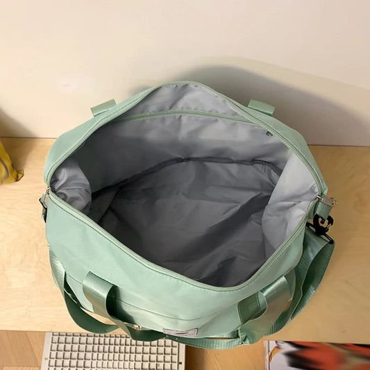 Three piece sports bag set with separate shoe compartment travel camping storage - product image