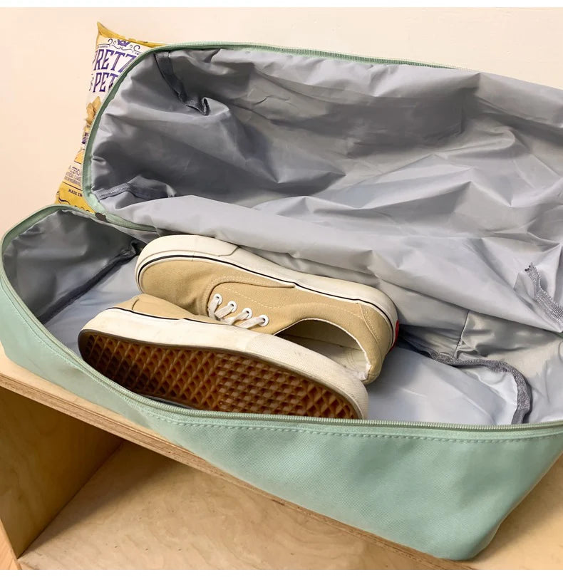 Three piece sports bag set with separate shoe compartment travel camping storage - product image
