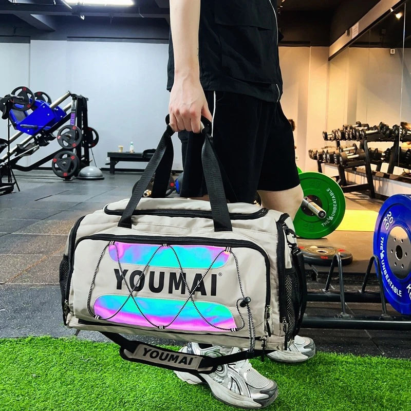 Travel gym bag portable shoulder crossbody chest bag duffle camping hiking - product image
