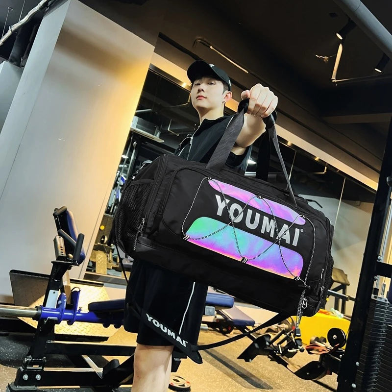 Travel gym bag portable shoulder crossbody chest bag duffle camping hiking - product image