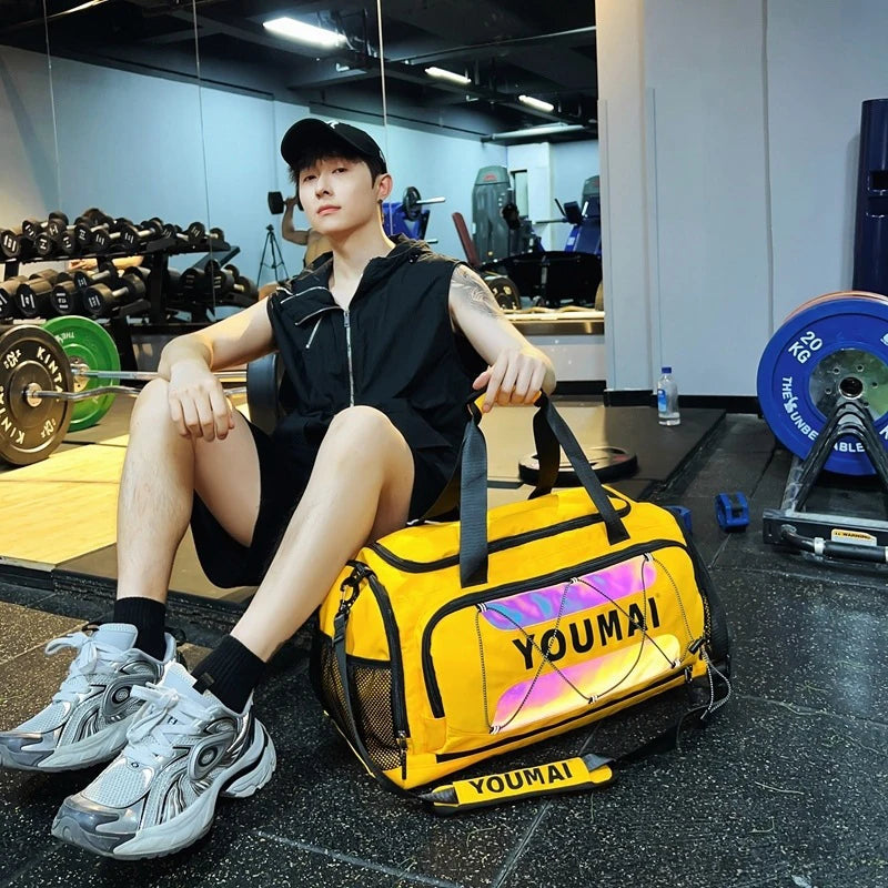 Travel gym bag portable shoulder crossbody chest bag duffle camping hiking - product image