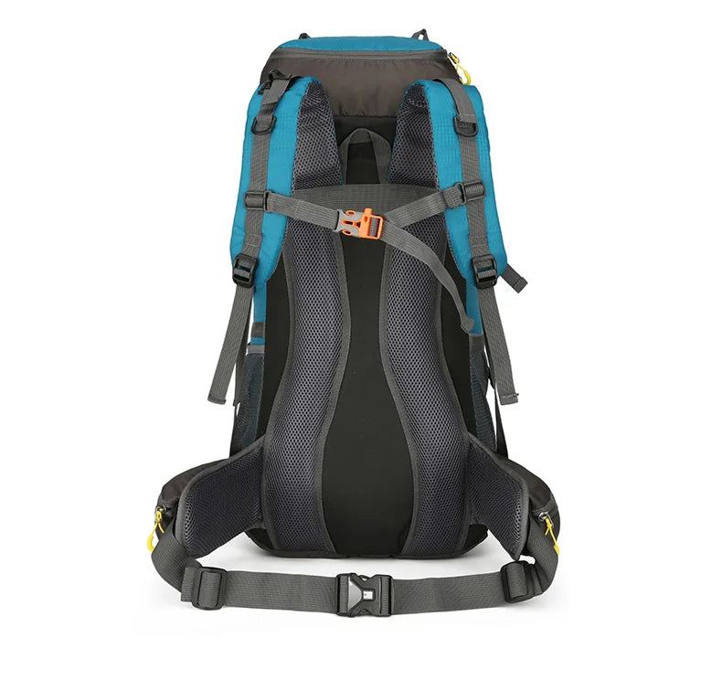 Waterproof 70l nylon camping backpack multi pockets breathable straps - product image