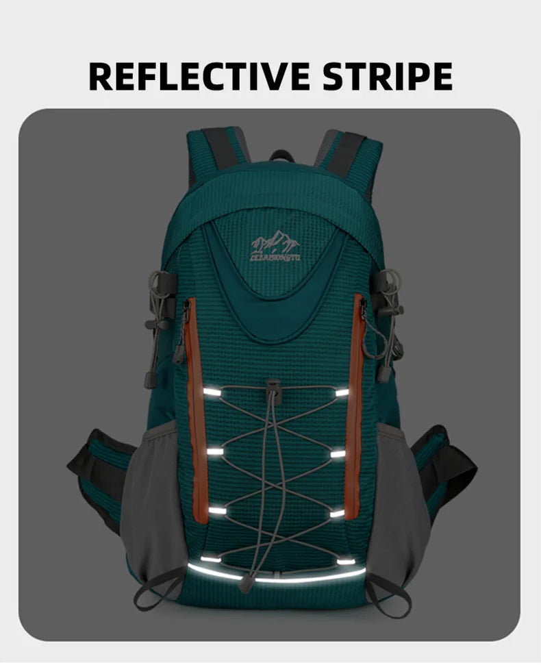 Waterproof nylon camping hiking trekking climbing shoulder bag with multi pockets - product image