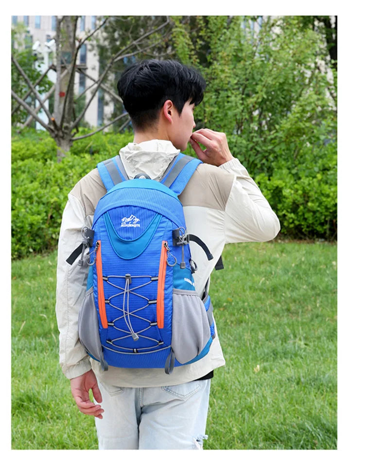 Waterproof nylon camping hiking trekking climbing shoulder bag with multi pockets - product image