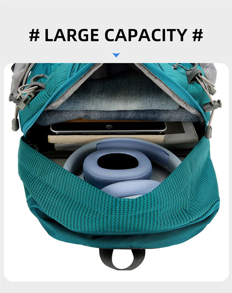 Waterproof nylon camping hiking trekking climbing shoulder bag with multi pockets - product image