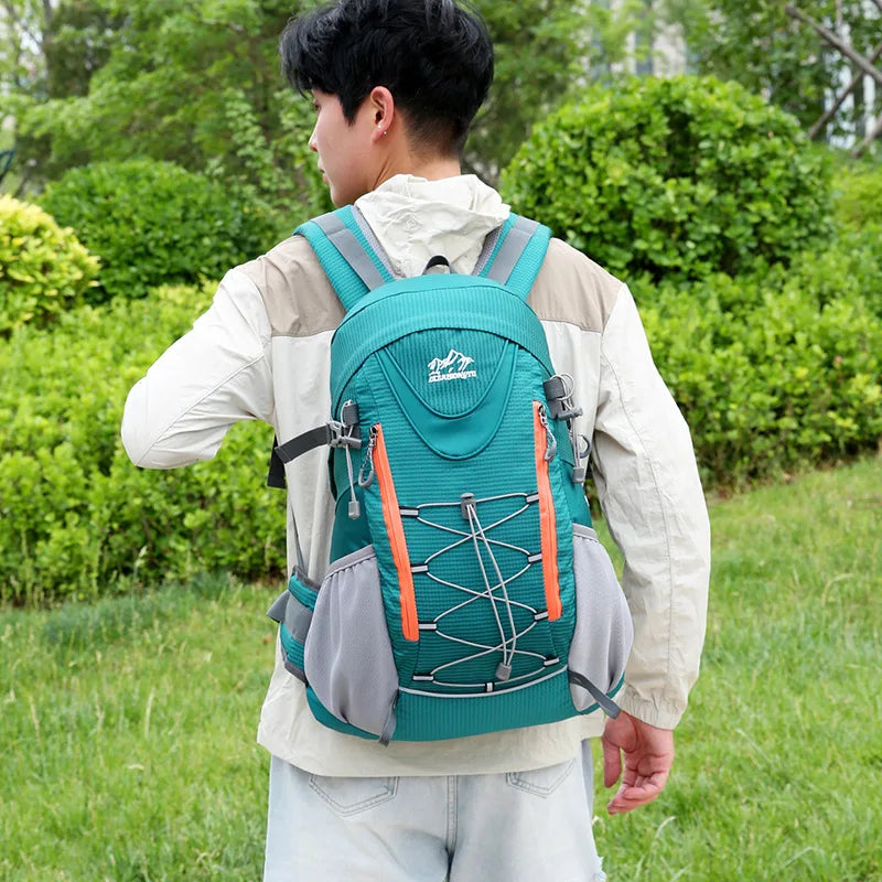 Waterproof nylon camping hiking trekking climbing shoulder bag with multi pockets - product image