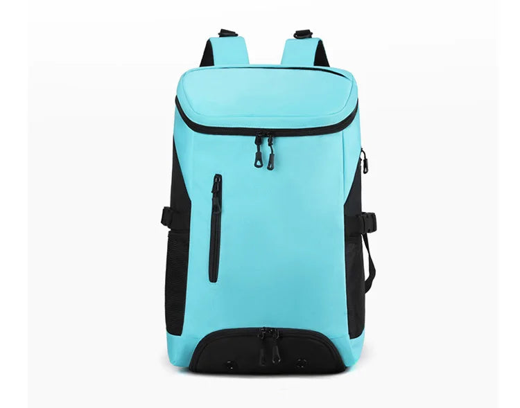 Waterproof nylon fitness sports backpack shoes pocket large capacity multi-compartment - product image