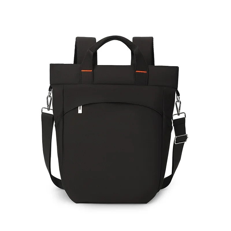 Waterproof nylon gym backpack with laptop compartment and side pockets - product image