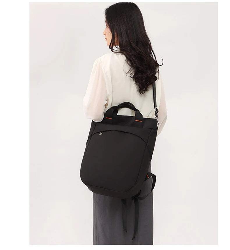 Waterproof nylon gym backpack with laptop compartment and side pockets - product image