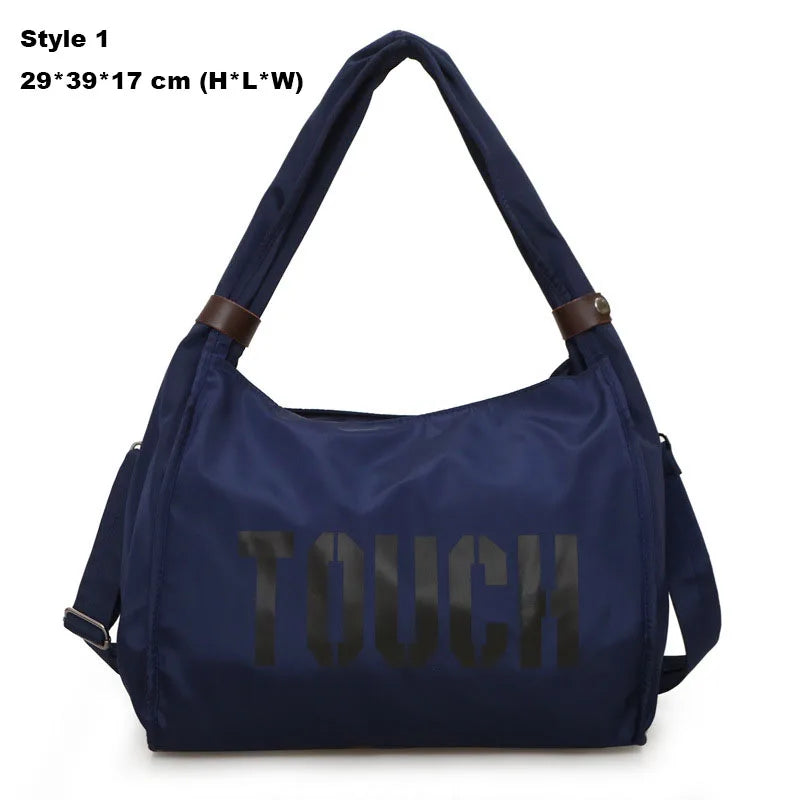 Waterproof nylon mummy gym bag for women with multiple carry options - product image