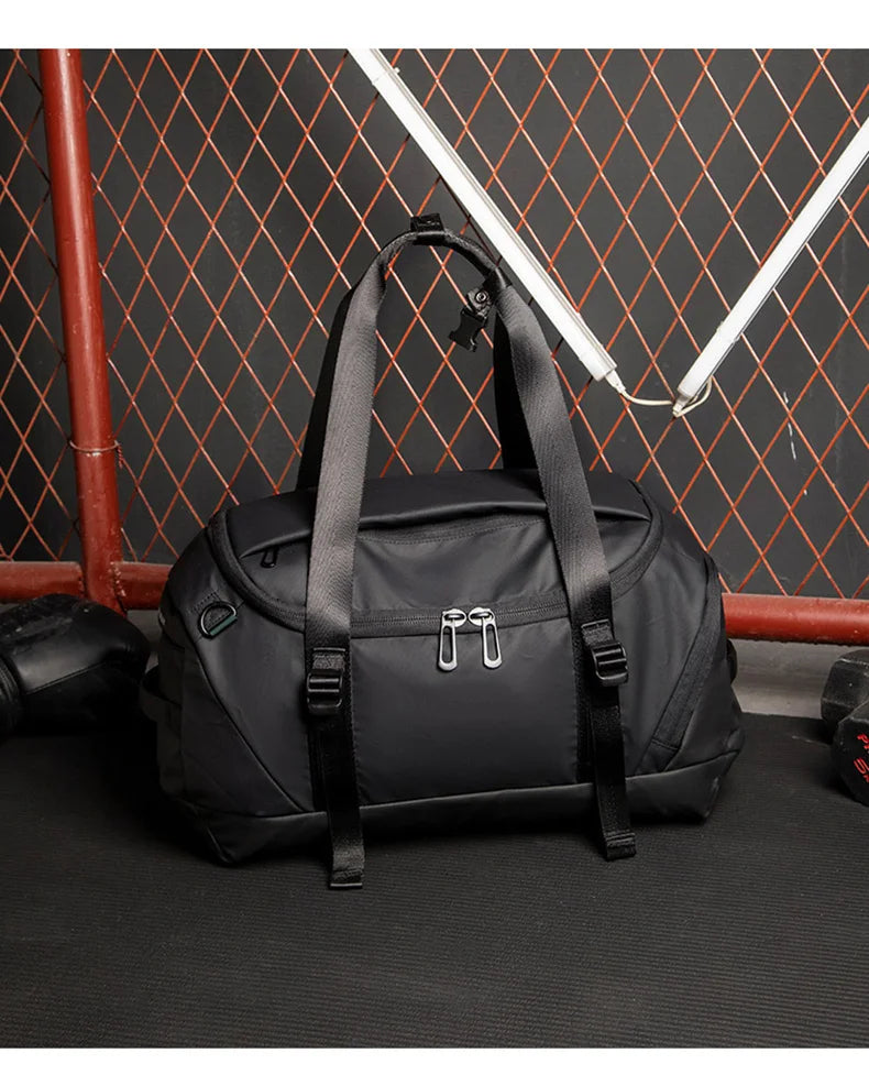 Waterproof nylon oxford multifunctional gym fitness backpack with shoes compartment - product image