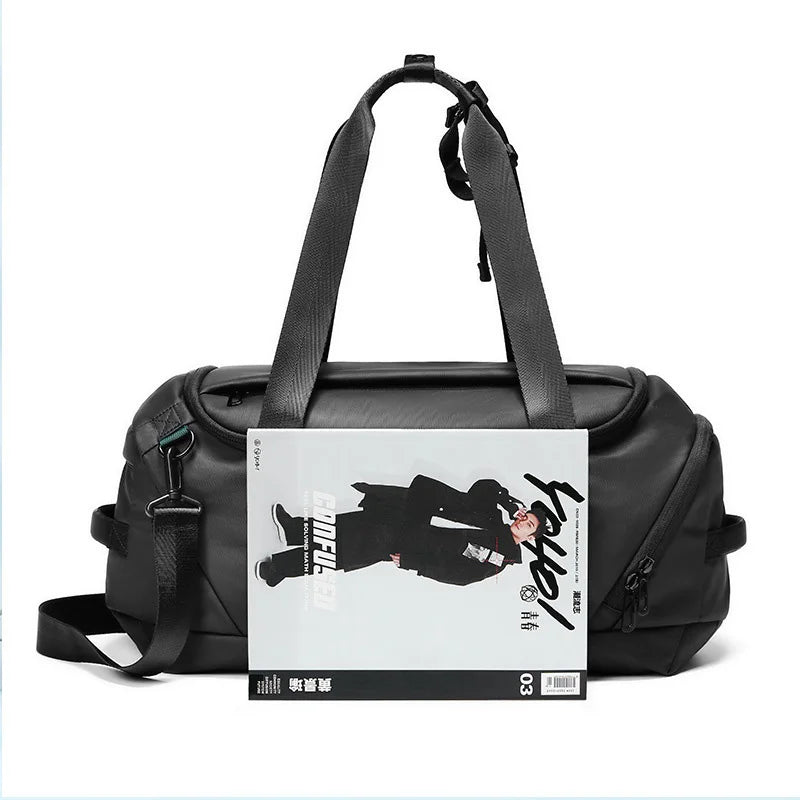 Waterproof nylon oxford multifunctional gym fitness backpack with shoes compartment - product image