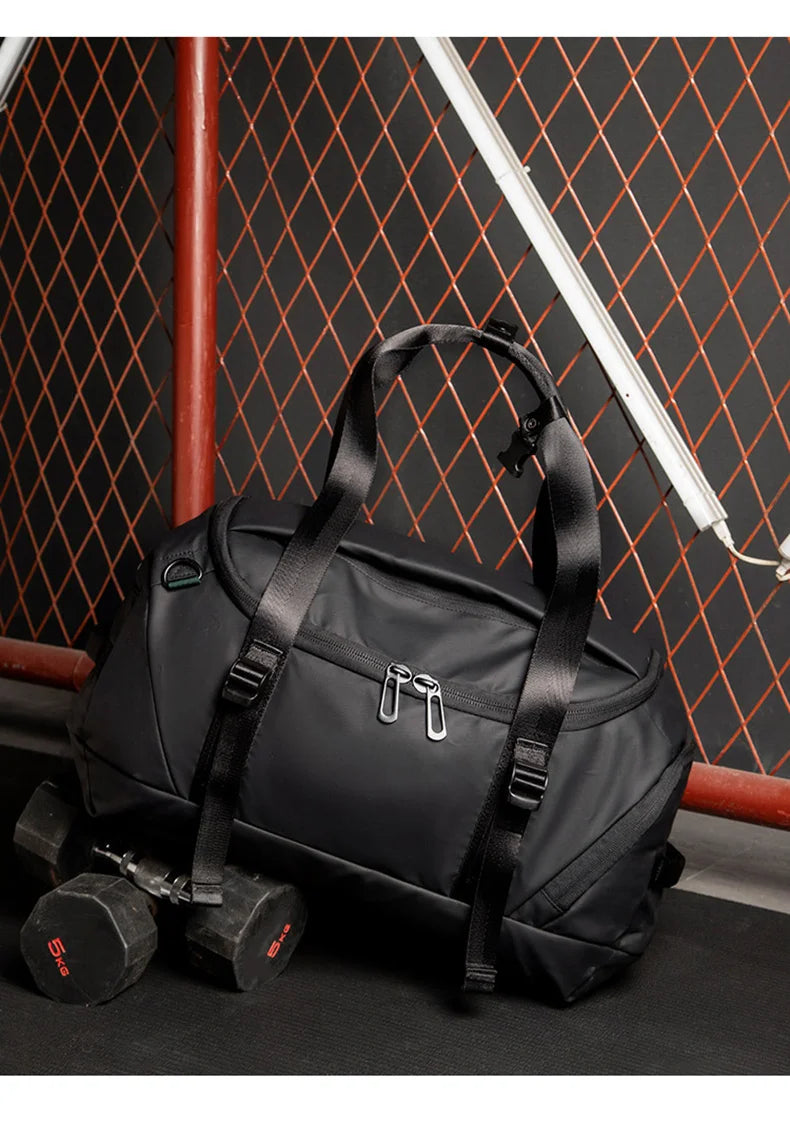 Waterproof nylon oxford multifunctional gym fitness backpack with shoes compartment - product image