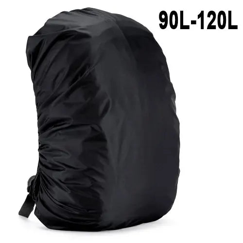 Waterproof nylon rain cover for backpacks adjustable elastic 30l-120l - product image