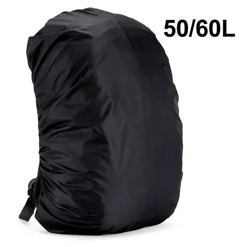 Waterproof nylon rain cover for backpacks adjustable elastic 30l-120l - product image