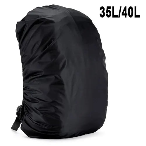 Waterproof nylon rain cover for backpacks adjustable elastic 30l-120l - product image