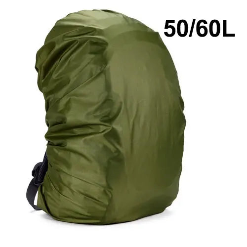 Waterproof nylon rain cover for backpacks adjustable elastic 30l-120l - product image