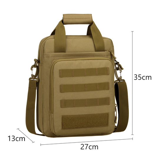 Waterproof nylon tactical sling shoulder bag with molle system - product image