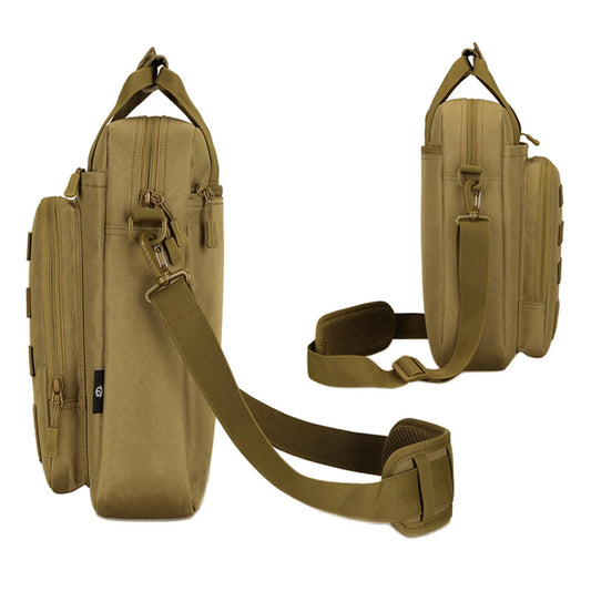 Waterproof nylon tactical sling shoulder bag with molle system - product image