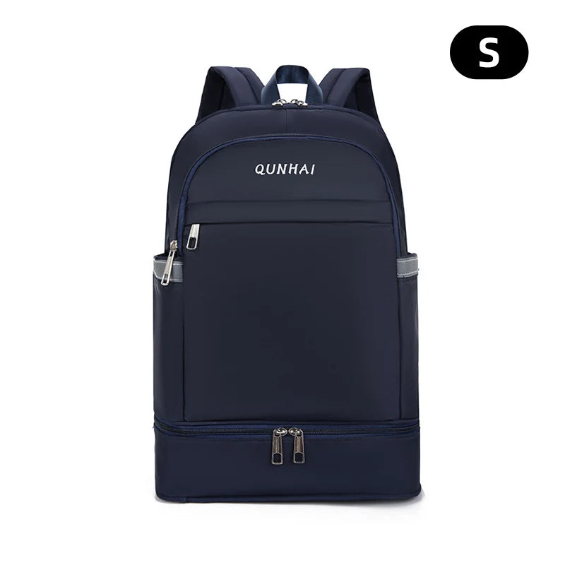 Waterproof oxford nylon gym backpack with shoes pocket and dry wet separation - product image