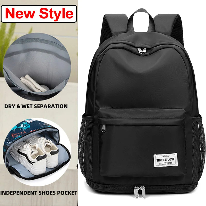 Waterproof oxford women fitness training bag wet dry separation multi-pocket large capacity - product image