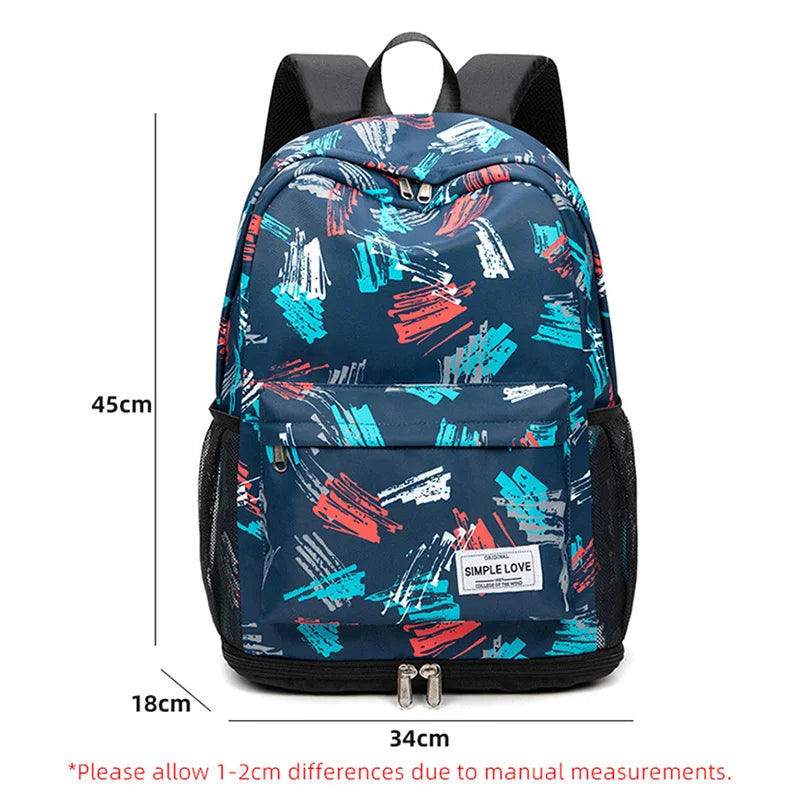 Waterproof oxford women fitness training bag wet dry separation multi-pocket large capacity - product image