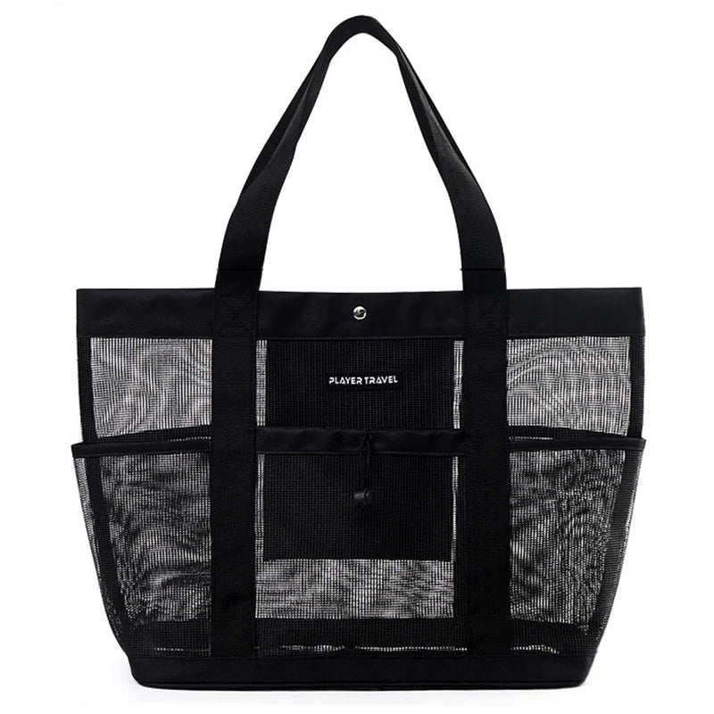 Women quick dry mesh beach tote lightweight handheld gym yoga swimming bag - product image