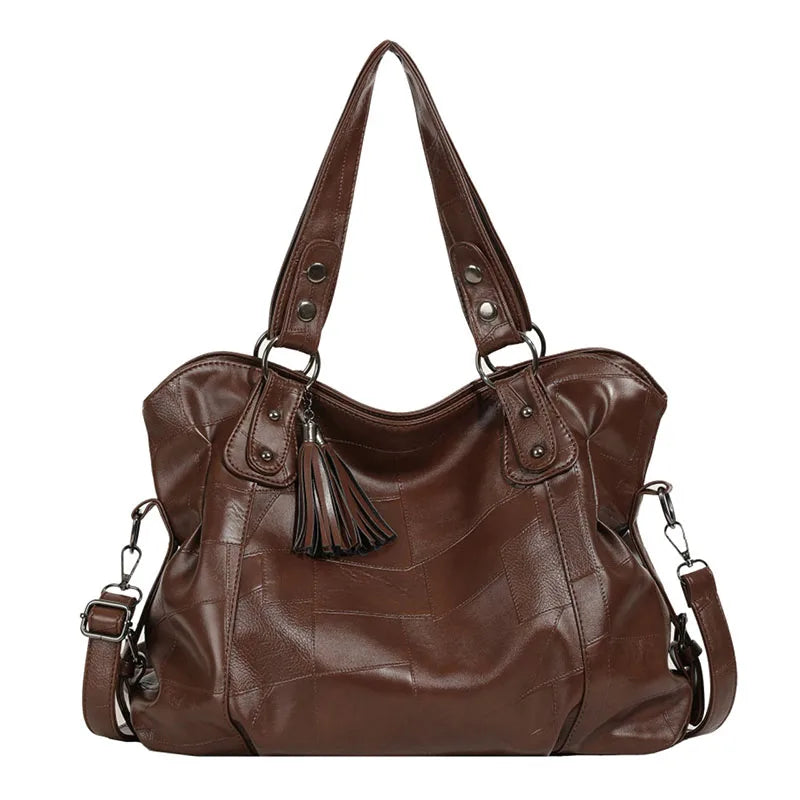 Women tote bag large capacity pu shoulder crossbody handbag outdoor travel gym - product image