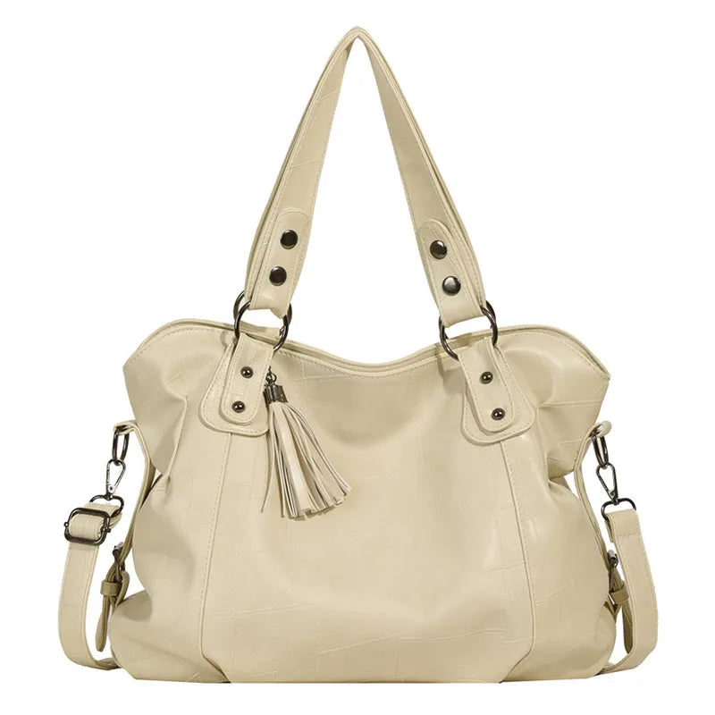 Women tote bag large capacity pu shoulder crossbody handbag outdoor travel gym - product image